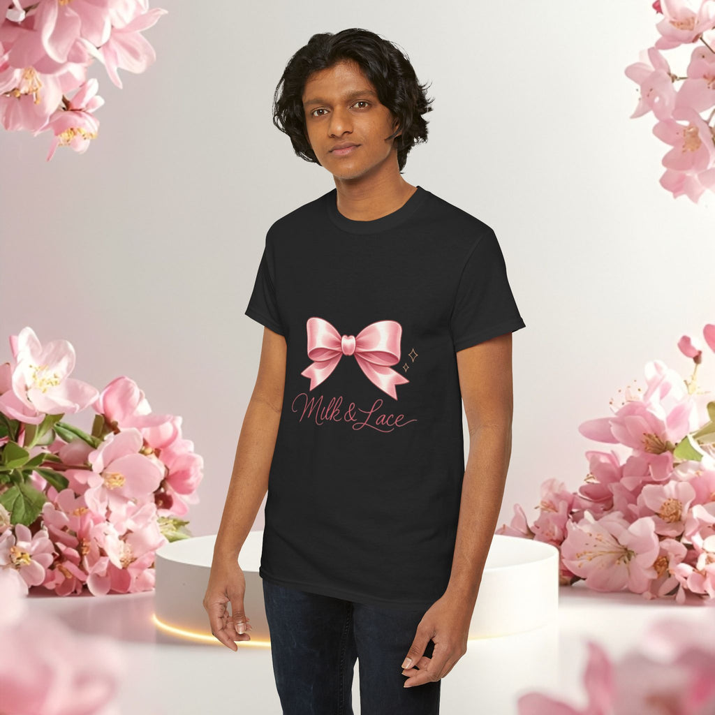 Pink Graphic Tee — Simple Minimalist Design