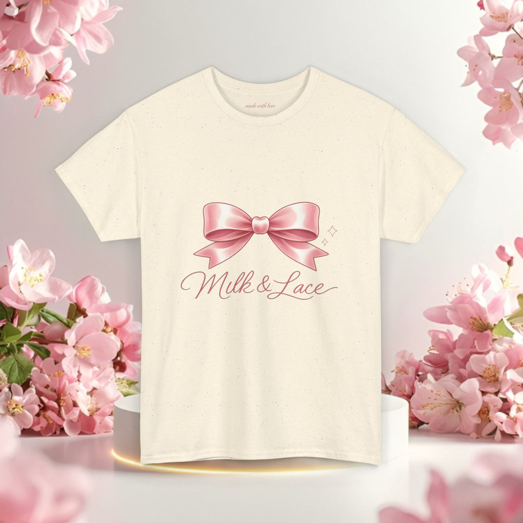 Pink Graphic Tee — Simple Minimalist Design