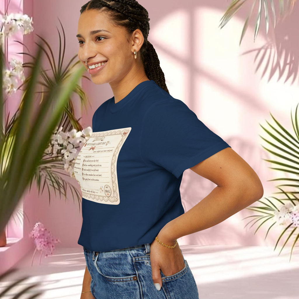 Vintage Tea-Recipe T-Shirt — "How to Make a Soft Day" Aesthetic Tee
