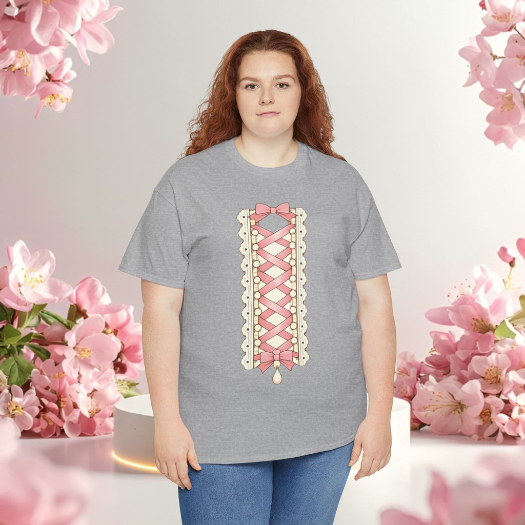 Pink Corset Ribbon T-Shirt