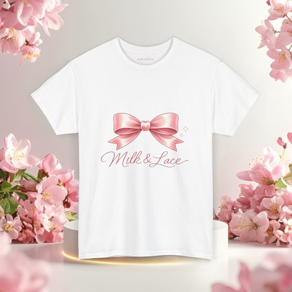 Pink Graphic Tee — Simple Minimalist Design