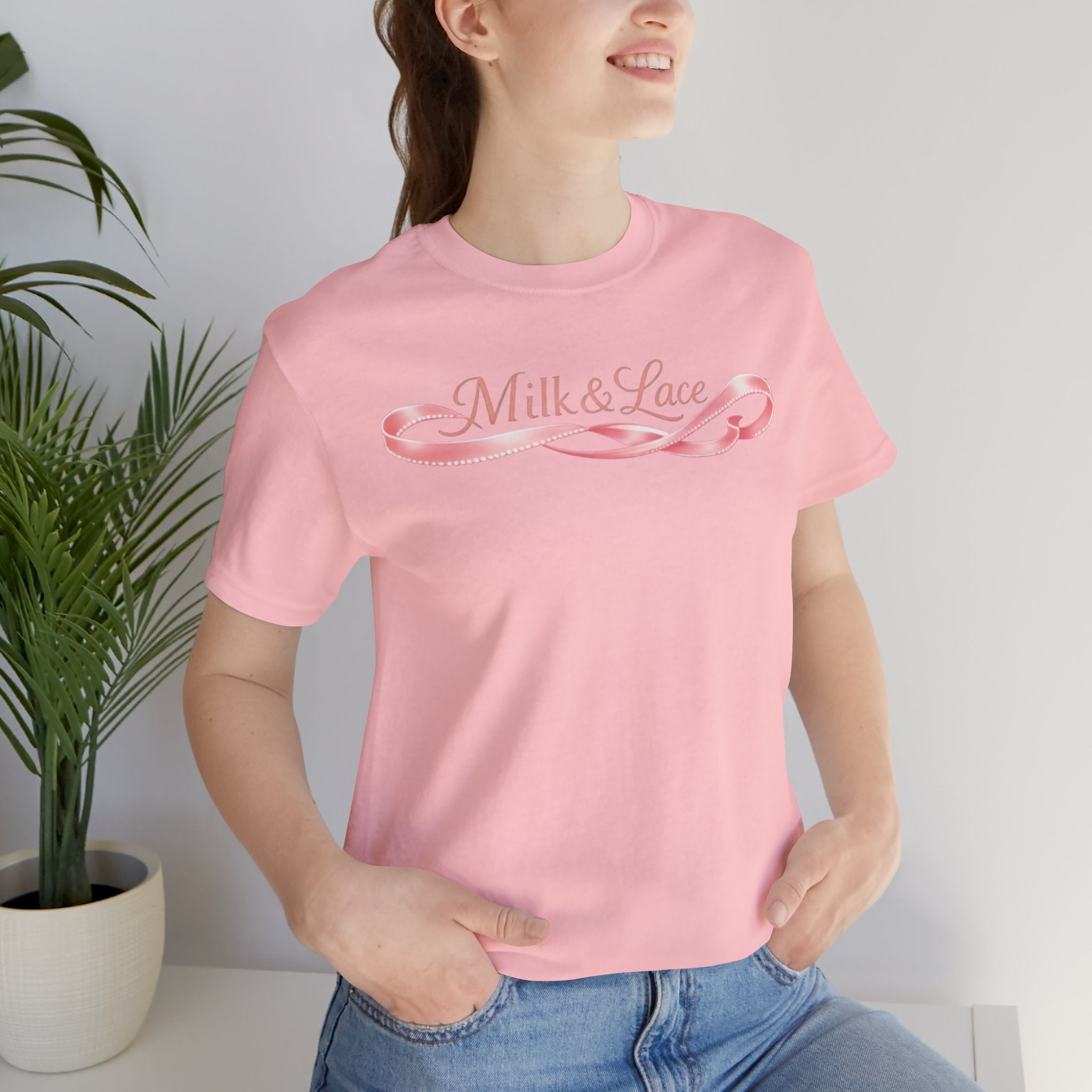Casual Pink Graphic T-Shirt — Women's Casual Pink Tee