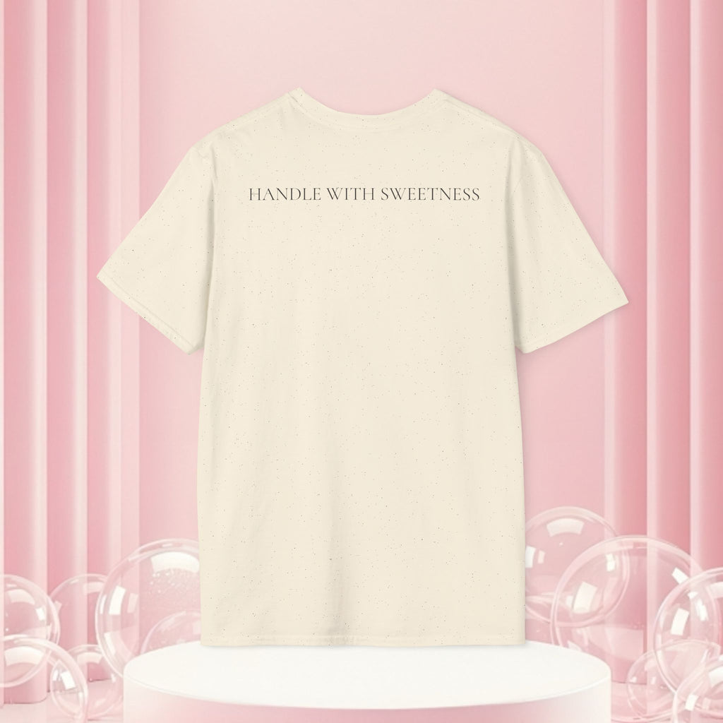 T-Shirt — Spilled Milk & Lace Graphic Tee ("Handle With Sweetness")