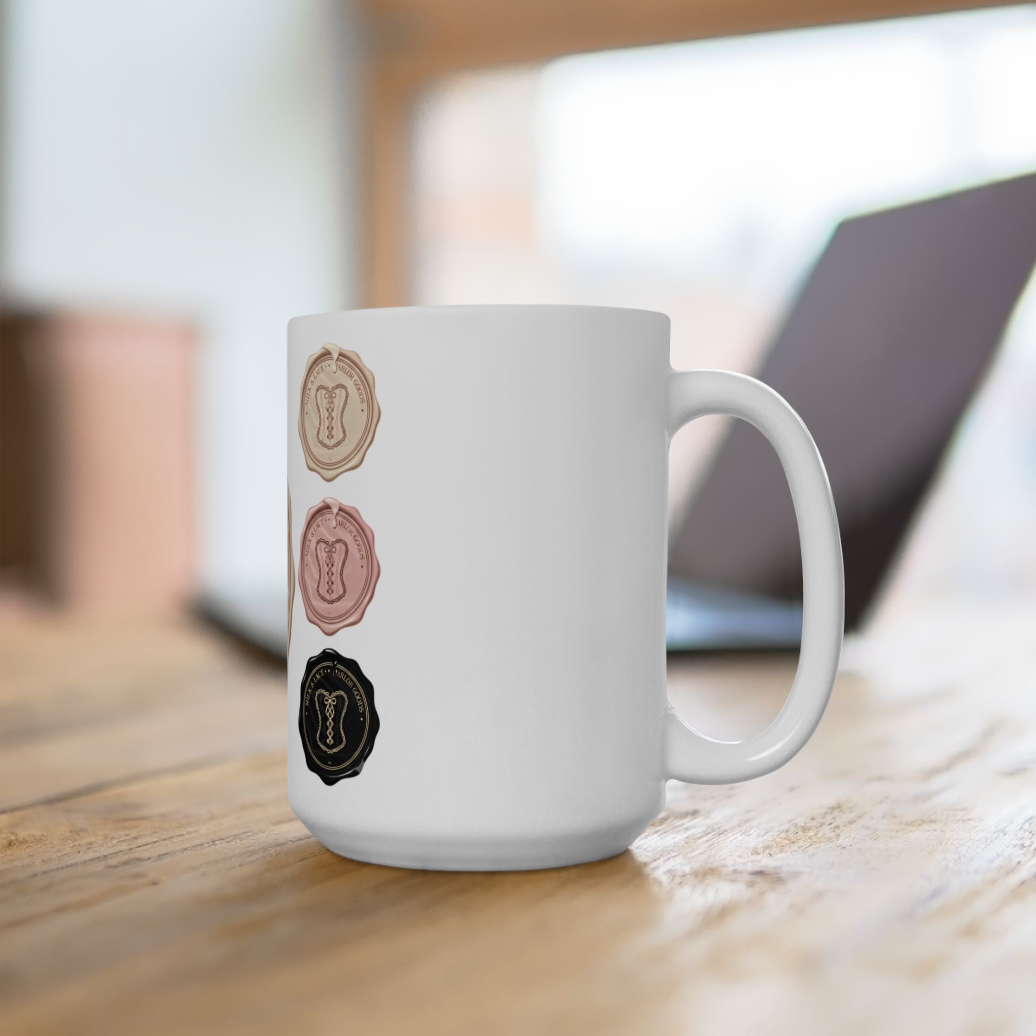 Vintage Charming Ceramic Mug — Soft Retro Coffee Cup (11oz, 15oz)