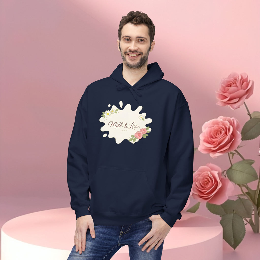 Cozy Floral Fleece Hoodie — Soft, Floral Comfort