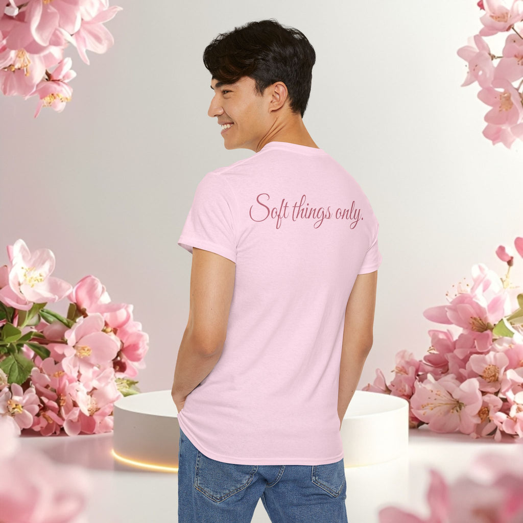 Pink Graphic Tee — Simple Minimalist Design