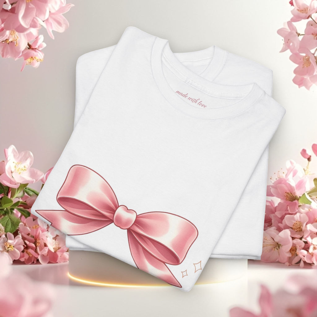 Pink Graphic Tee — Simple Minimalist Design