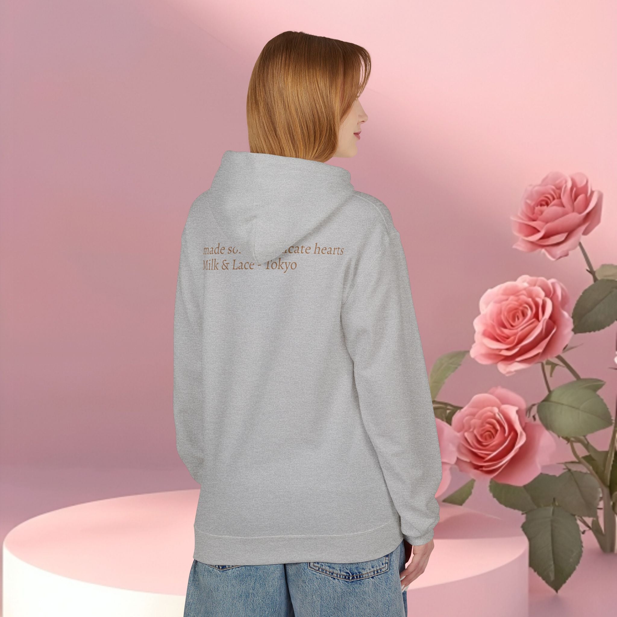 Gold Minimal Graphic Hoodie — Clean Metallic Accent Fleece