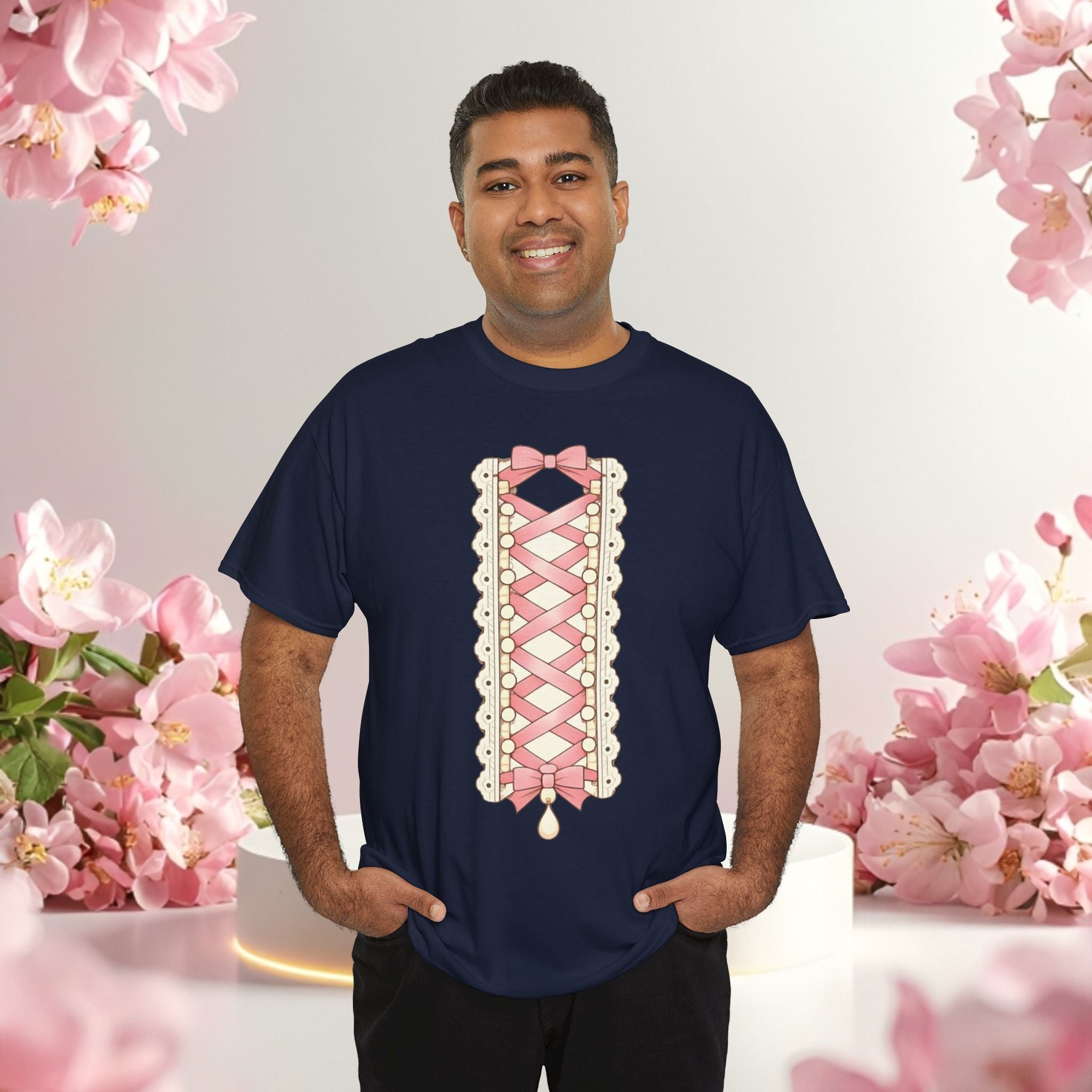 Pink Corset Ribbon T-Shirt