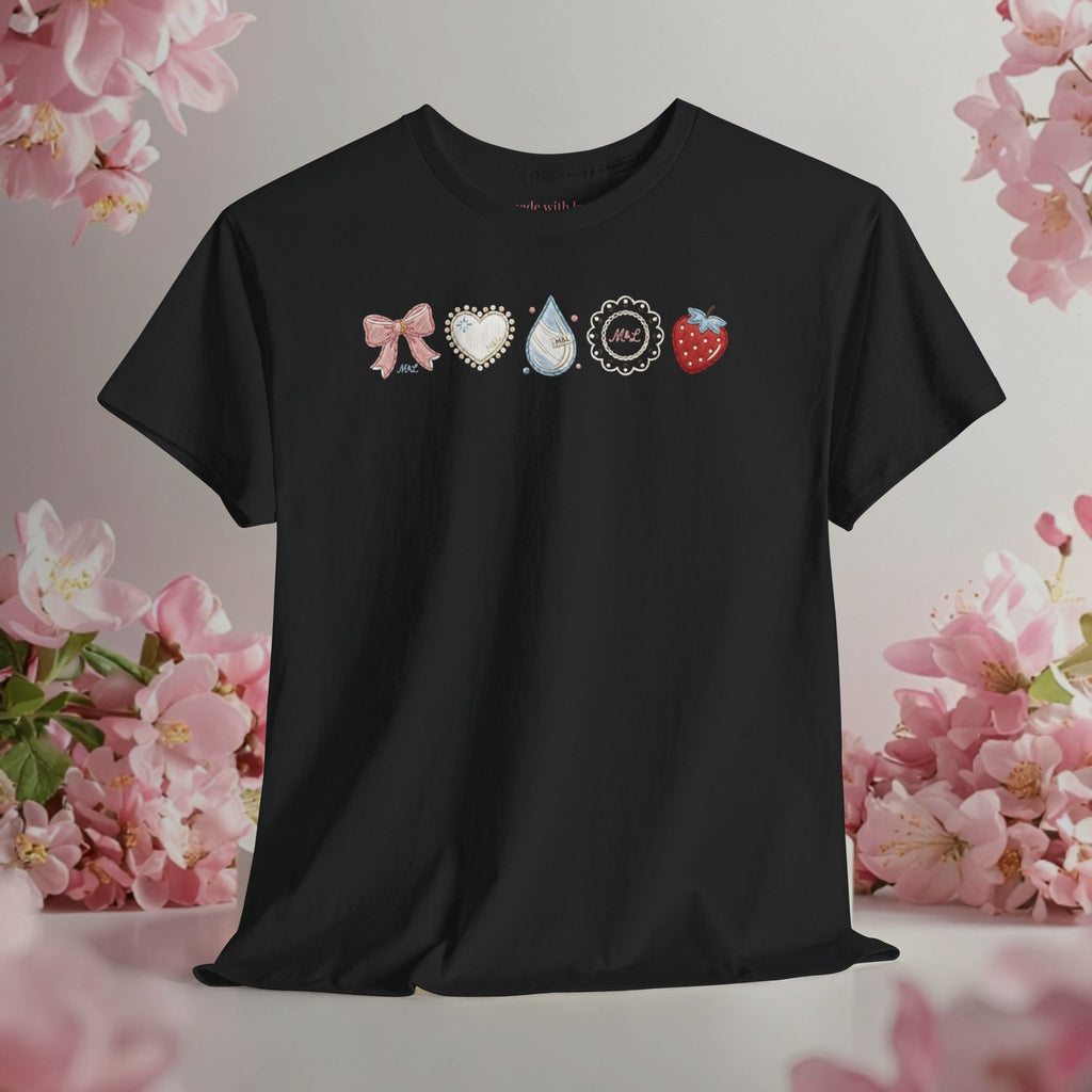 Pastel Cute Icons T-Shirt — Cute Pastel Icon Graphic Tee