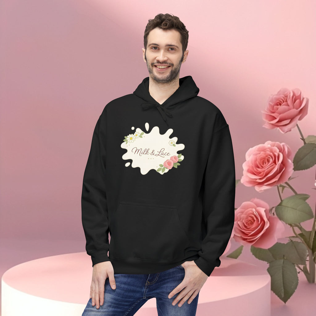 Cozy Floral Fleece Hoodie — Soft, Floral Comfort