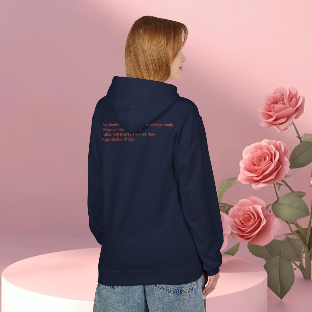 Strawberry Milk Label Hoodie — Vintage Farmhouse Graphic Sweatshirt