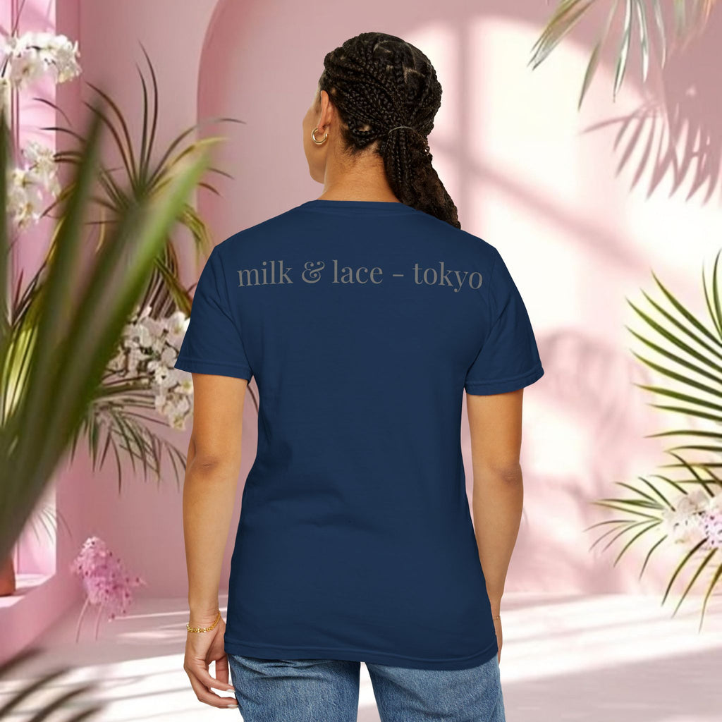 Lace Heart Anatomical Tee — "soft things only" Cotton T-Shirt