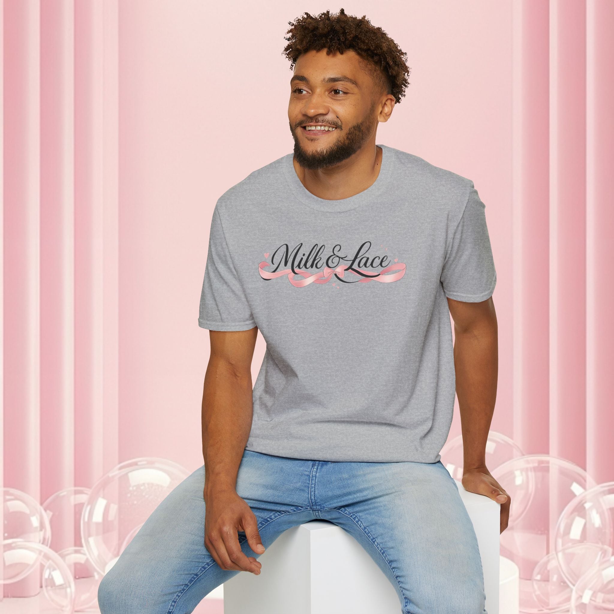 Feminine Script Tee — Gentle Floral Script T-Shirt