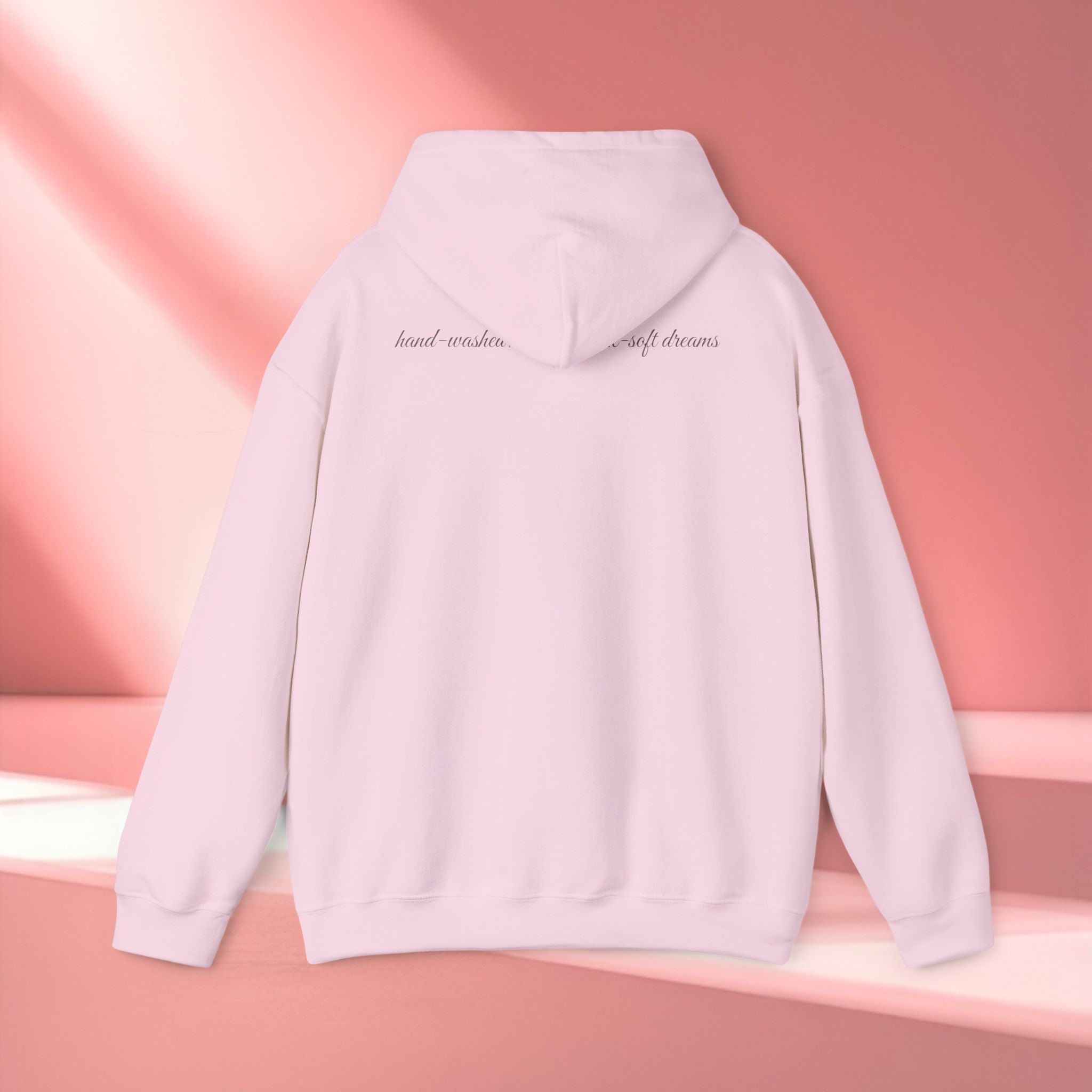 Mandala Coffee Stain Hoodie — Minimalist Boho Sweatshirt