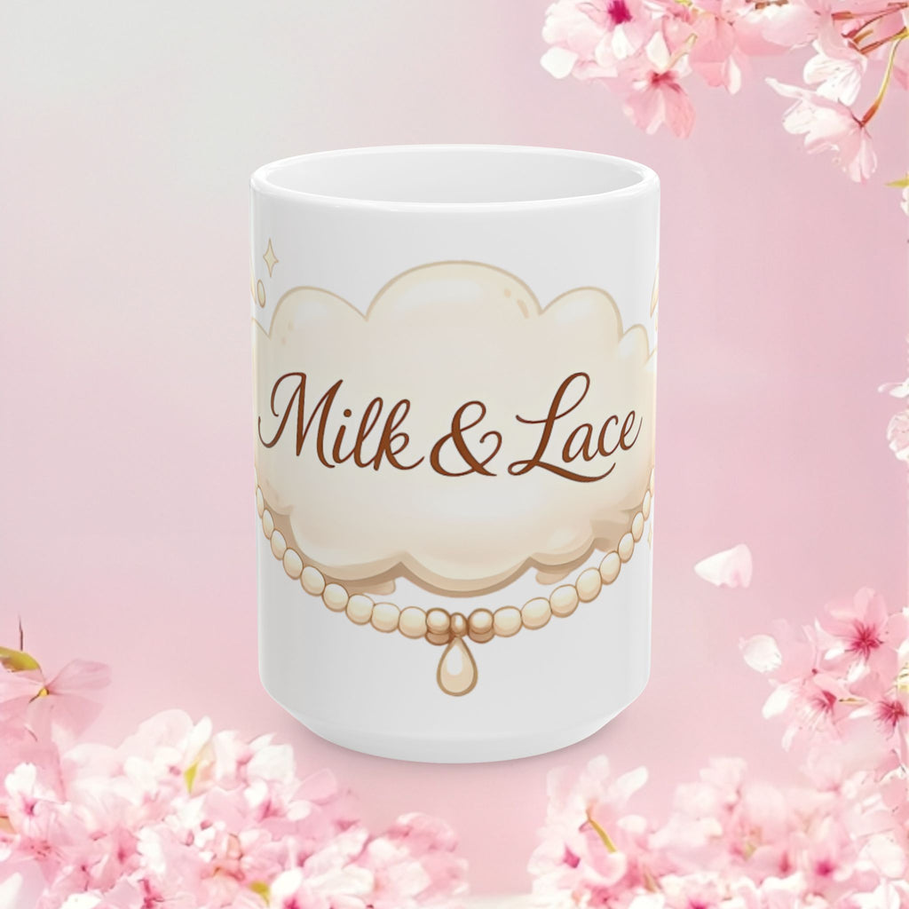 Vintage Elegant Script Ceramic Mug — Classic Script Design (11oz & 15oz)