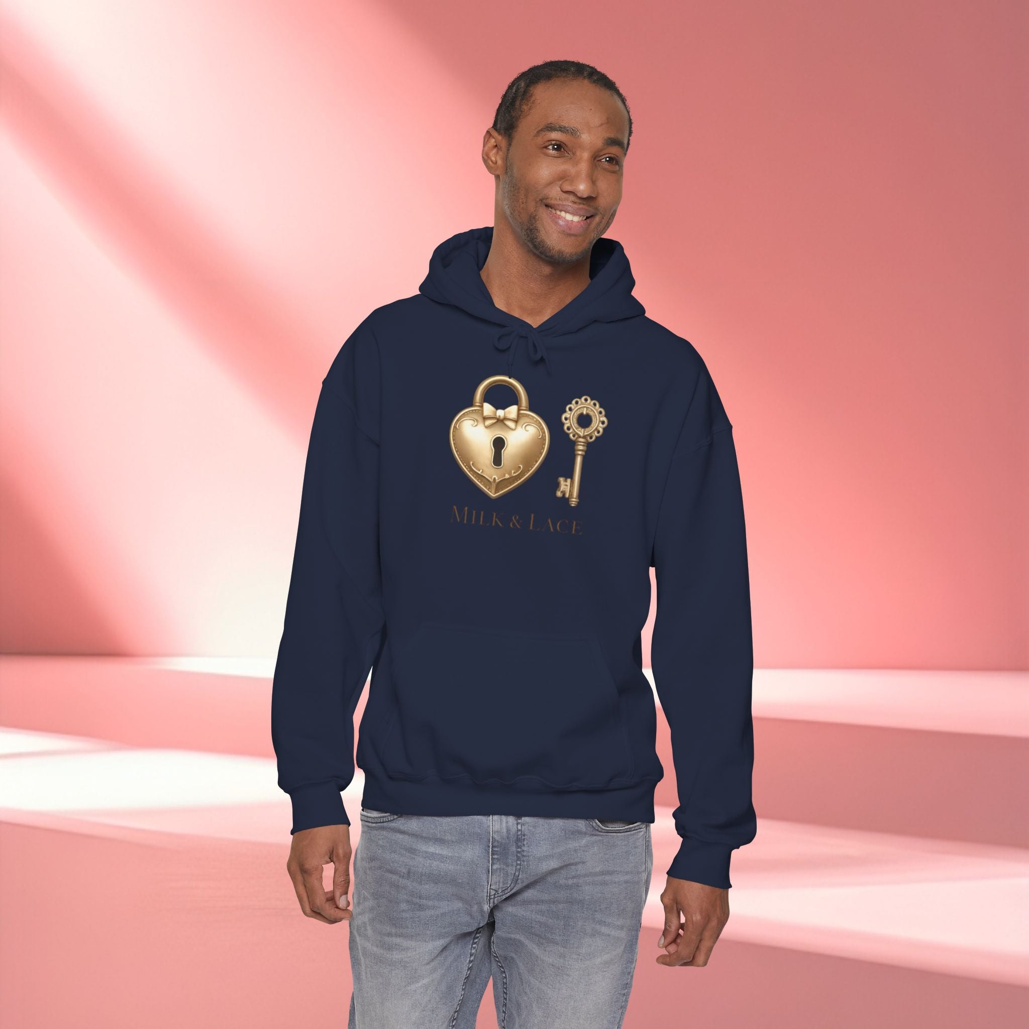 Gold Romantic Graphic Hoodie