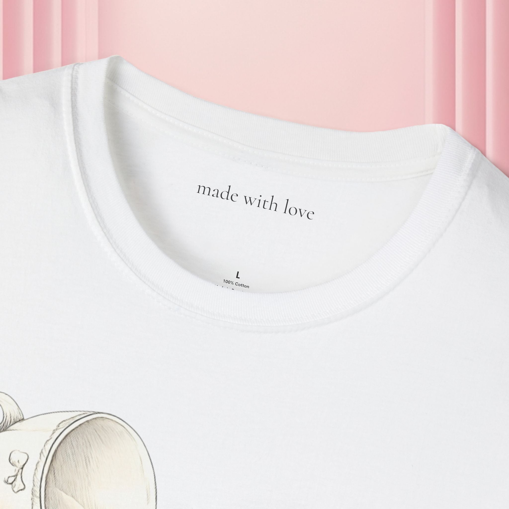 T-Shirt — Spilled Milk & Lace Graphic Tee ("Handle With Sweetness")