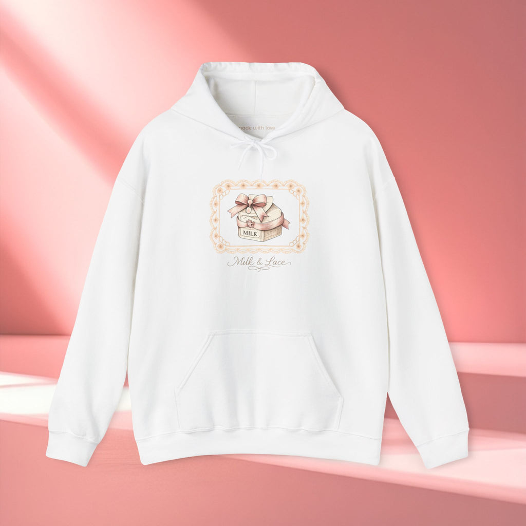 Pink Vintage Feminine Hoodie — Retro Feminine Pink Sweatshirt