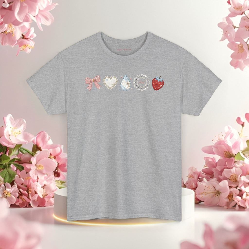 Pastel Cute Icons T-Shirt — Cute Pastel Icon Graphic Tee