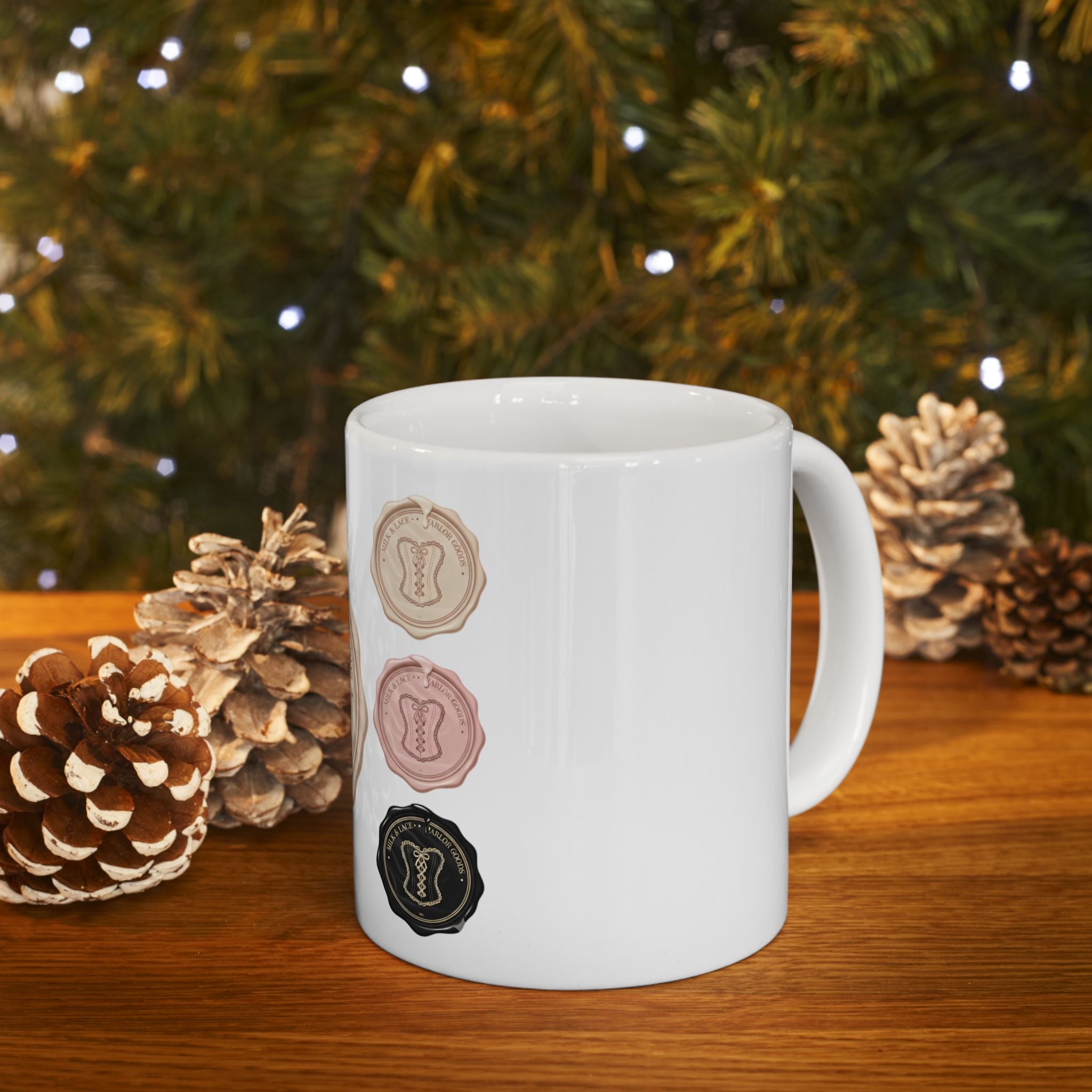 Vintage Charming Ceramic Mug — Soft Retro Coffee Cup (11oz, 15oz)