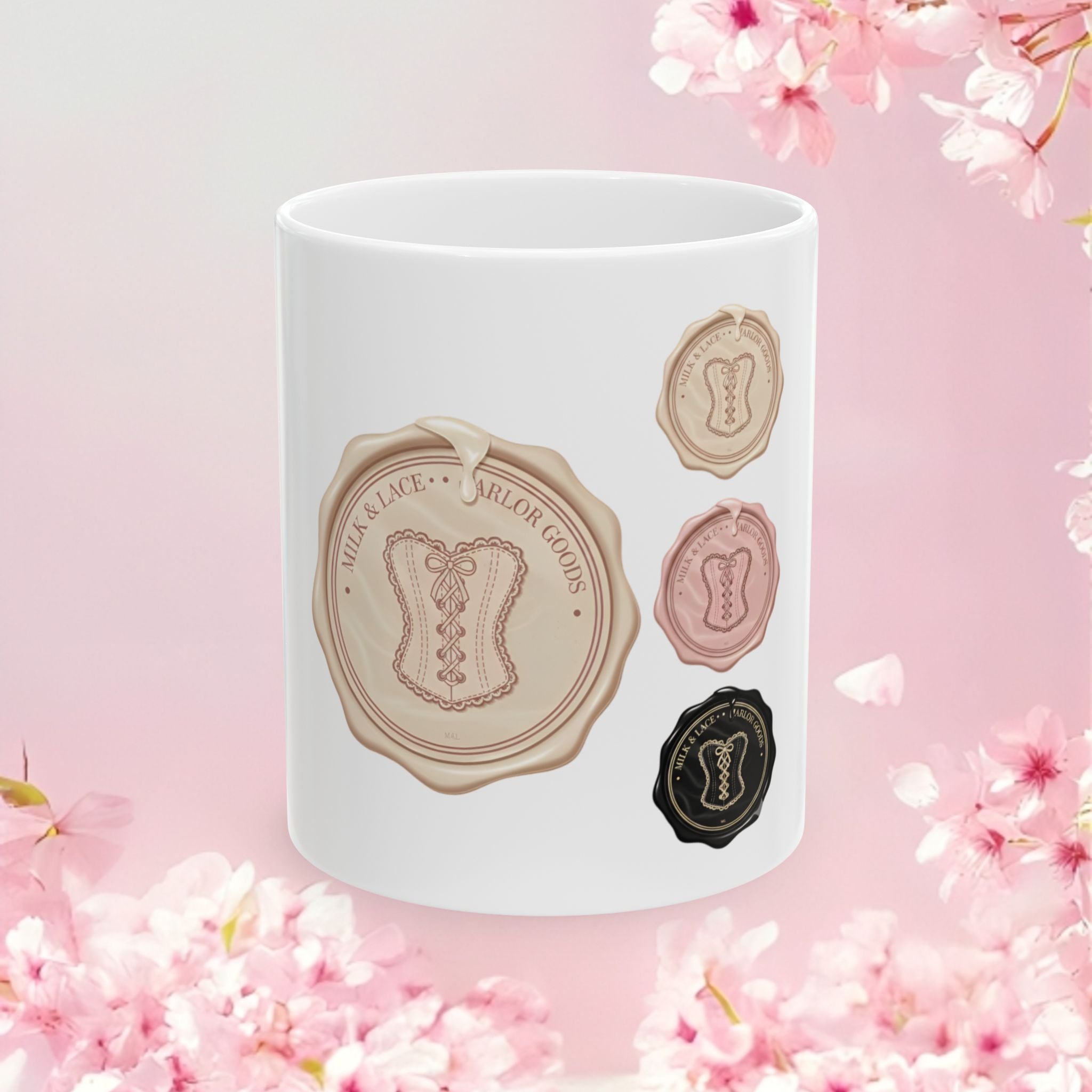 Vintage Charming Ceramic Mug — Soft Retro Coffee Cup (11oz, 15oz)