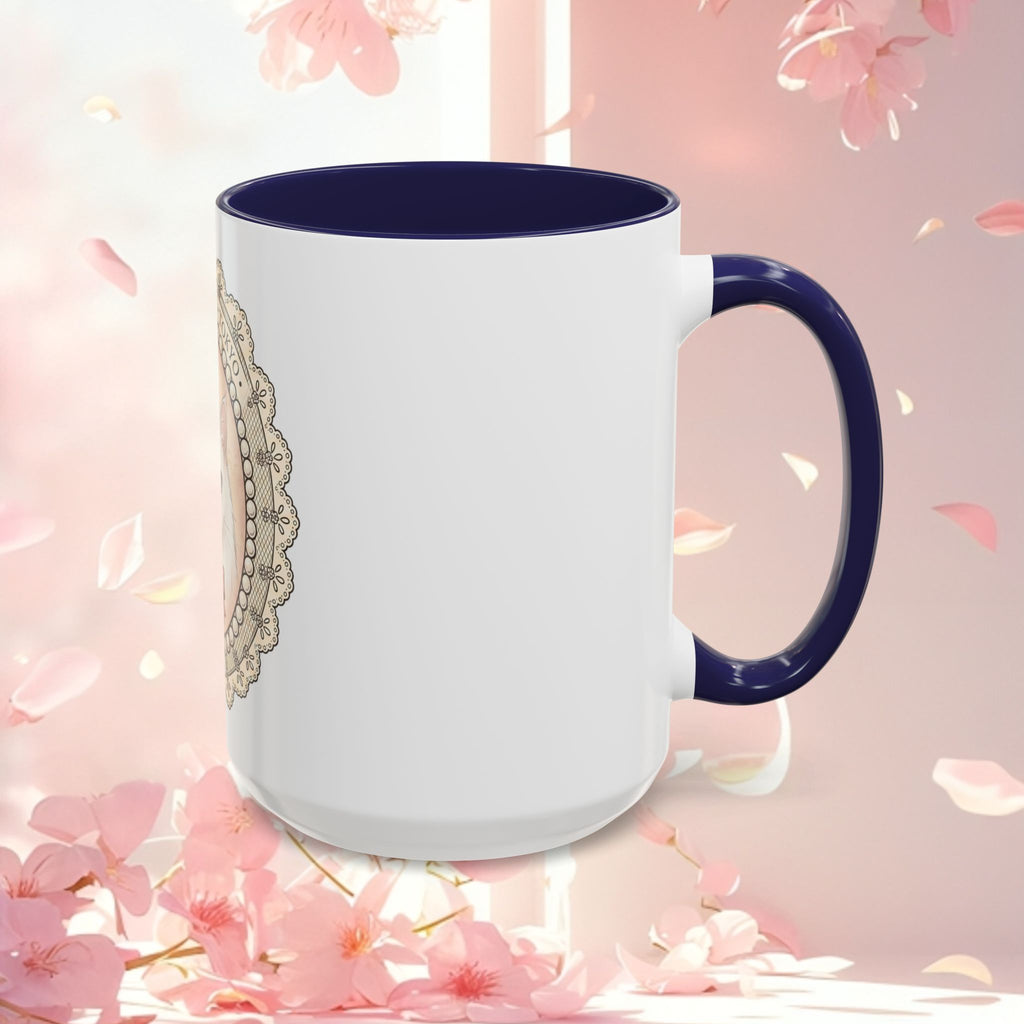 Vintage Charming Cat Accent Coffee Mug — Retro Cat Lover Gift (11/15 oz)