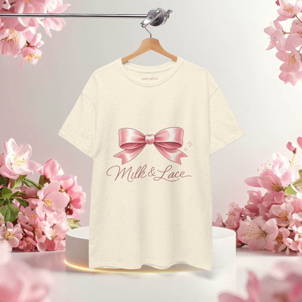 Pink Graphic Tee — Simple Minimalist Design