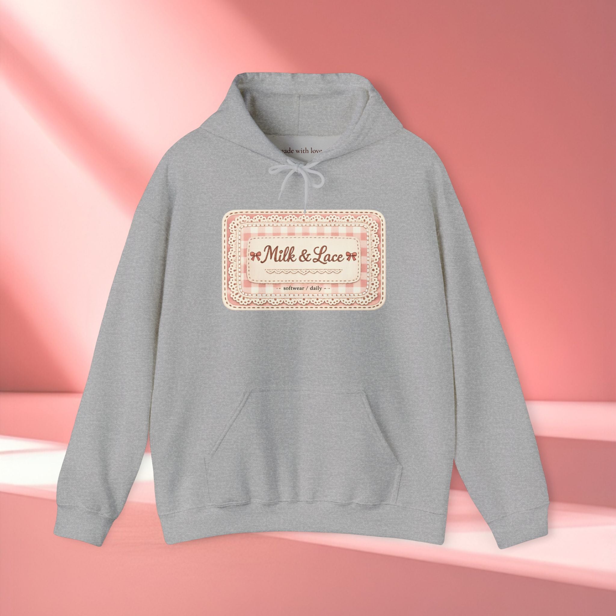 Vintage Floral Decorative Hoodie — Retro Flower Print Hooded Sweatshirt