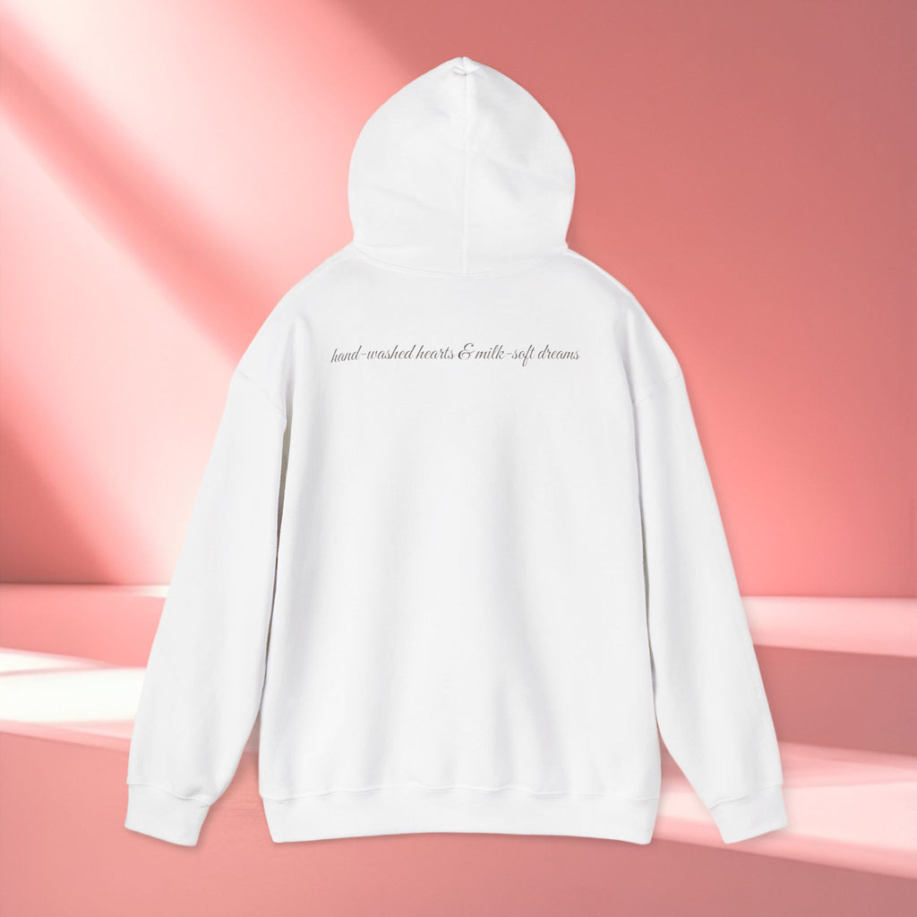 Mandala Coffee Stain Hoodie — Minimalist Boho Sweatshirt