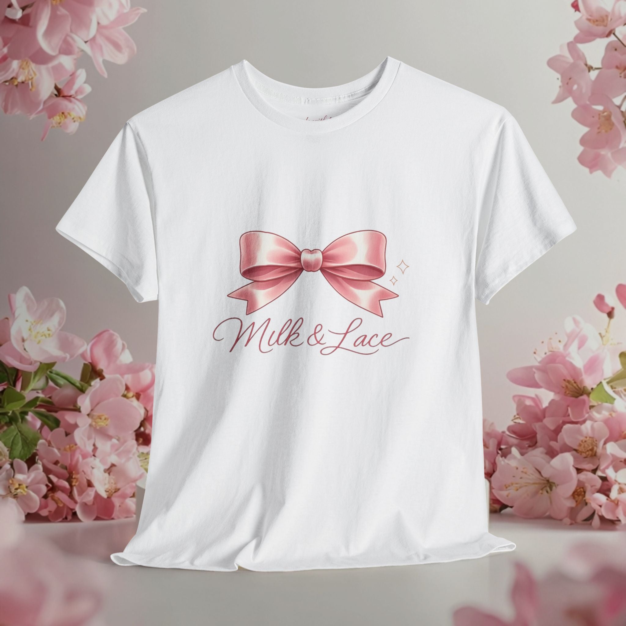 Pink Graphic Tee — Simple Minimalist Design