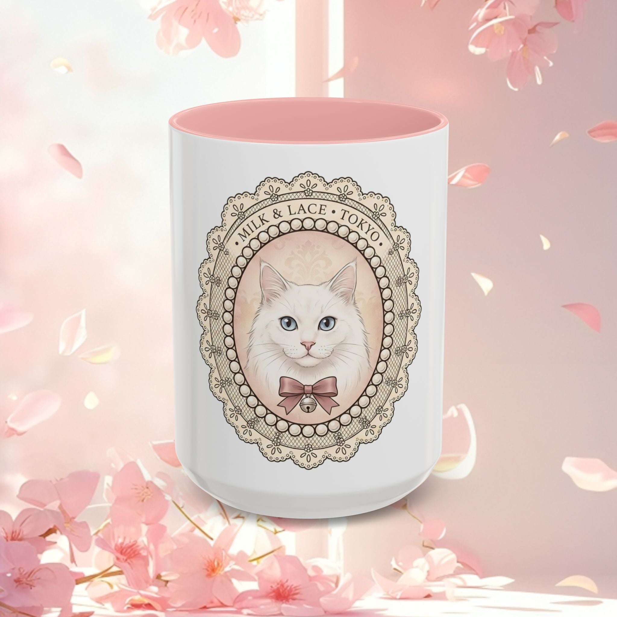 Vintage Charming Cat Accent Coffee Mug — Retro Cat Lover Gift (11/15 oz)