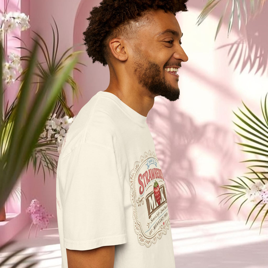 Strawberry Milk Vintage Label T-Shirt