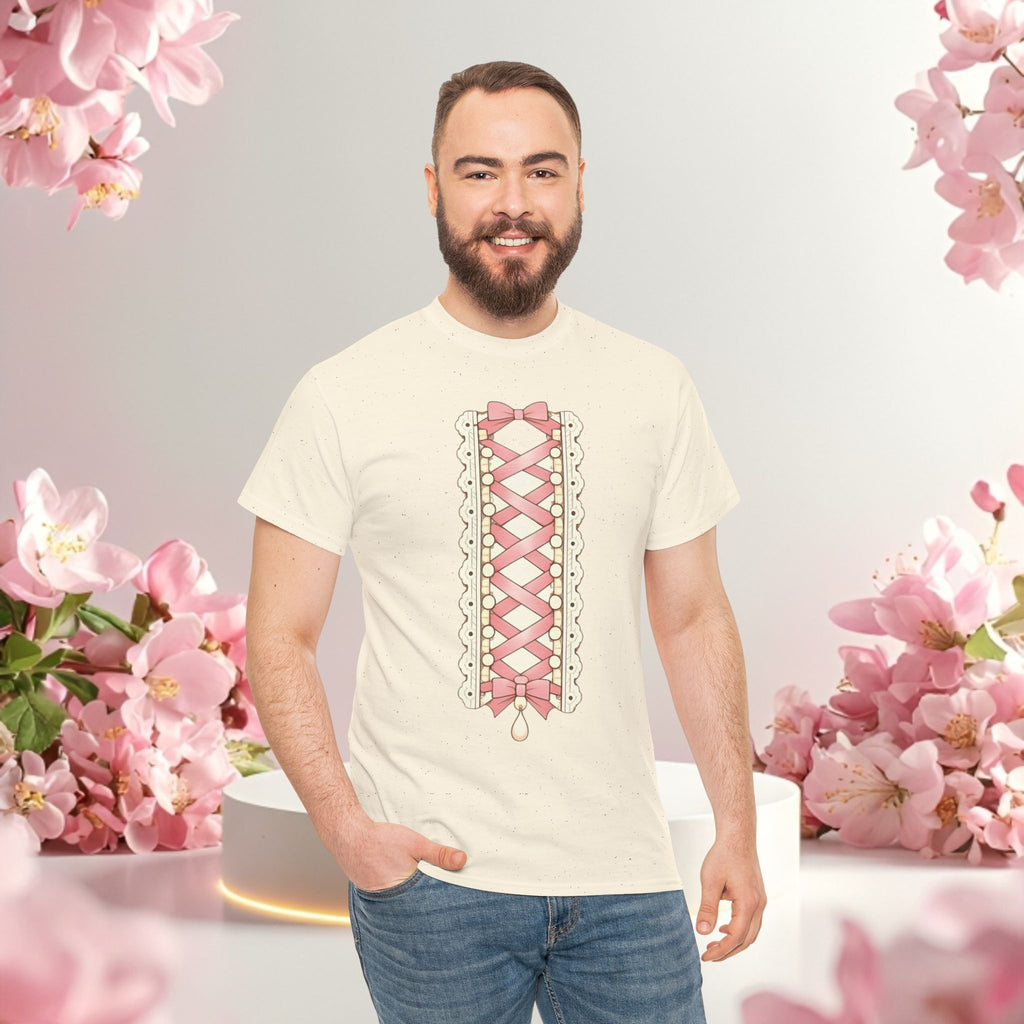 Pink Corset Ribbon T-Shirt