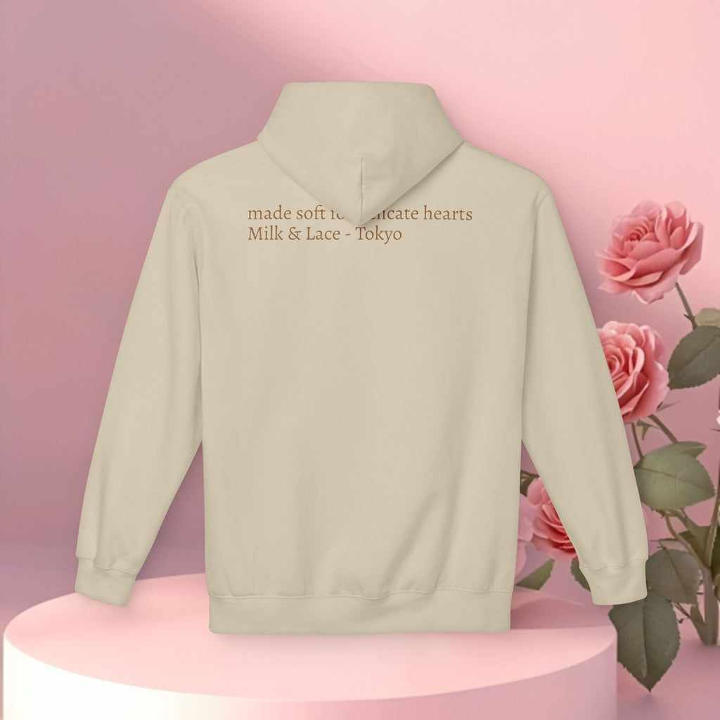 Gold Minimal Graphic Hoodie — Clean Metallic Accent Fleece