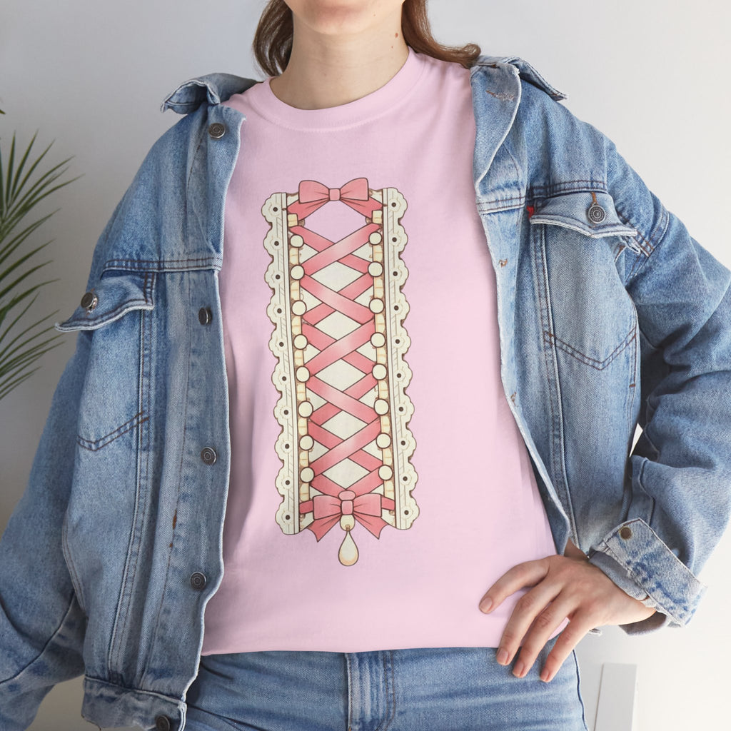 Pink Corset Ribbon T-Shirt