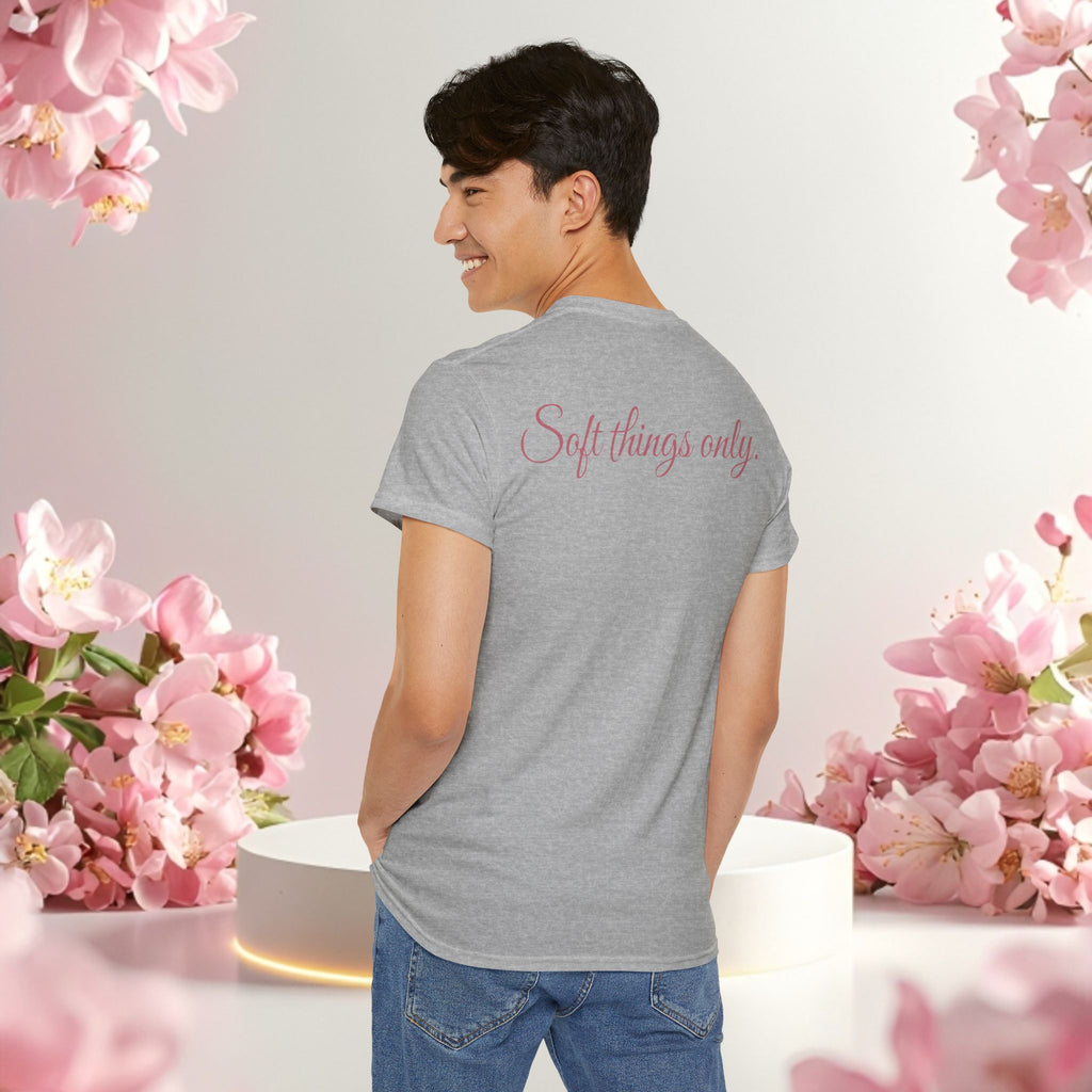 Pink Graphic Tee — Simple Minimalist Design