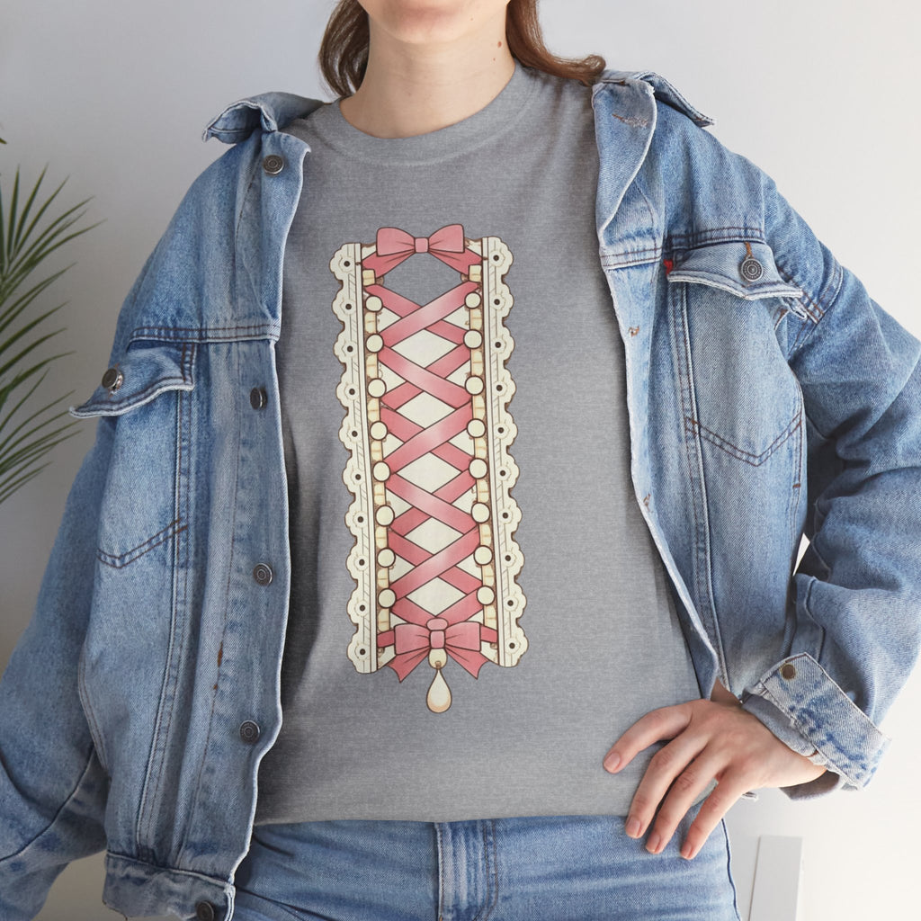 Pink Corset Ribbon T-Shirt