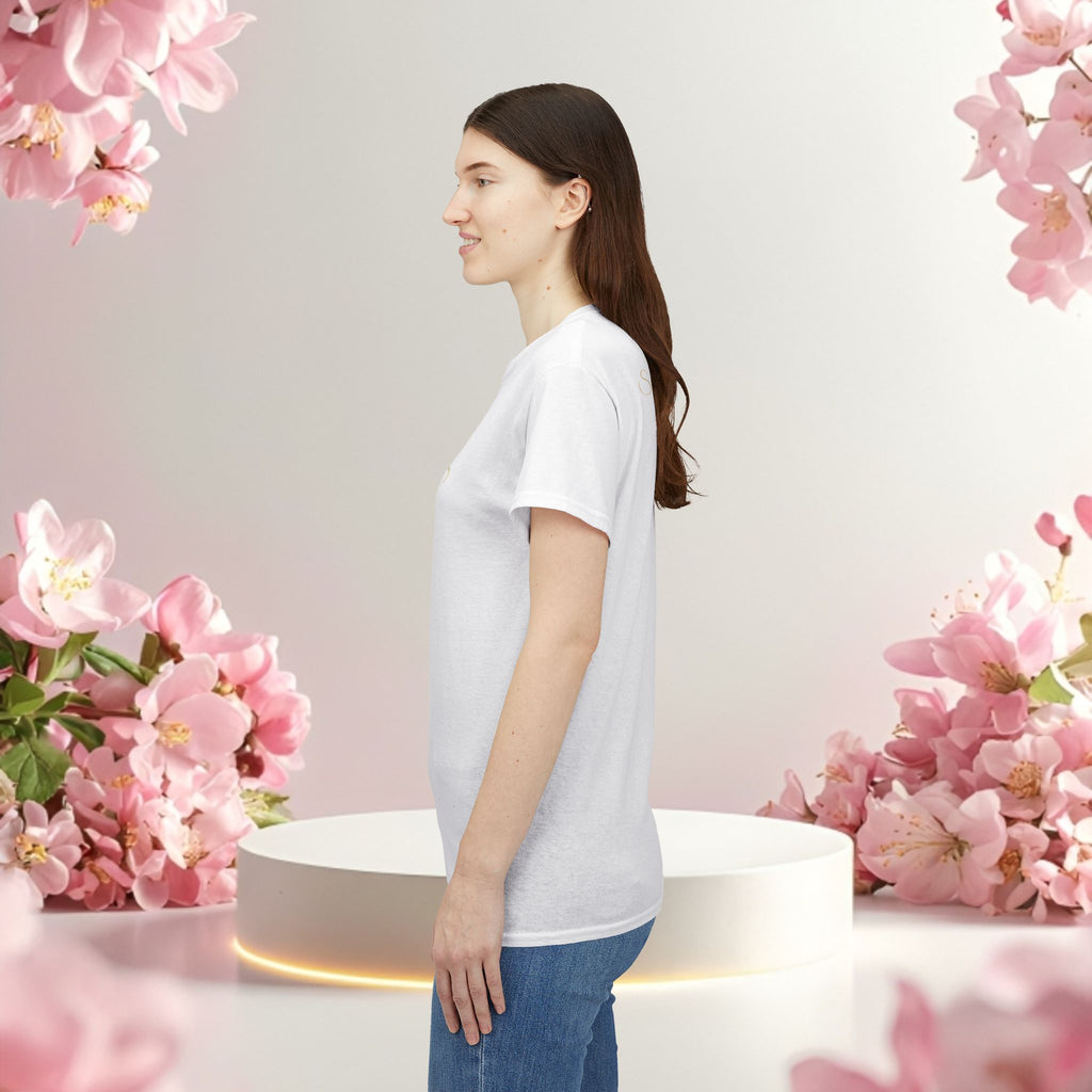 Elegant Floral Tee — Simple Botanical Design
