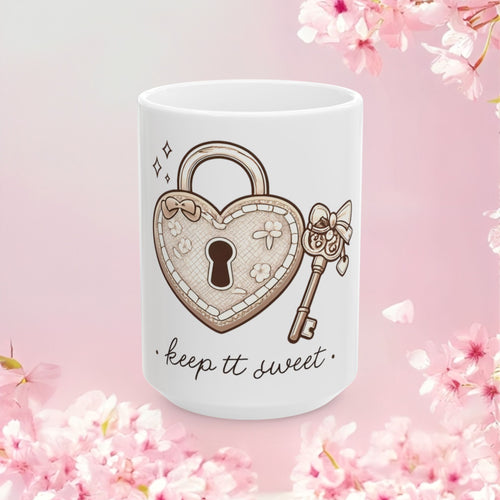 ''keep tt sweet'' Mug — Sweet Delicate Flower Design (11oz & 15oz)
