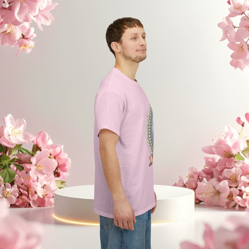 Cute Girly Cat T-Shirt — Soft Pastel Cat Graphic Tee for Cat Lovers