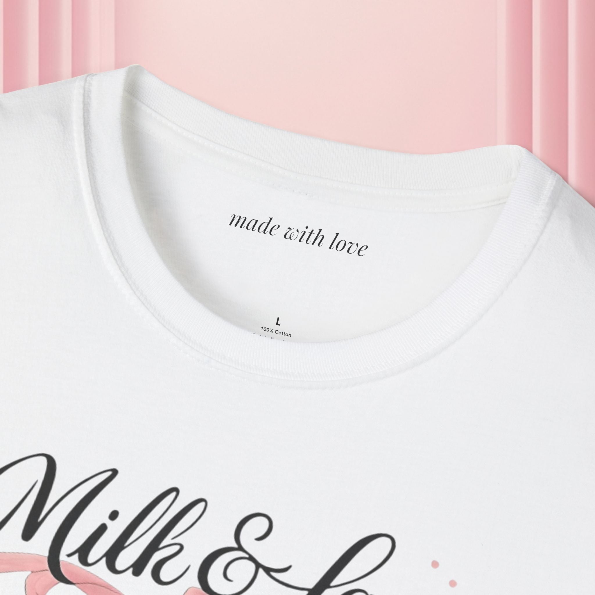 Feminine Script Tee — Gentle Floral Script T-Shirt