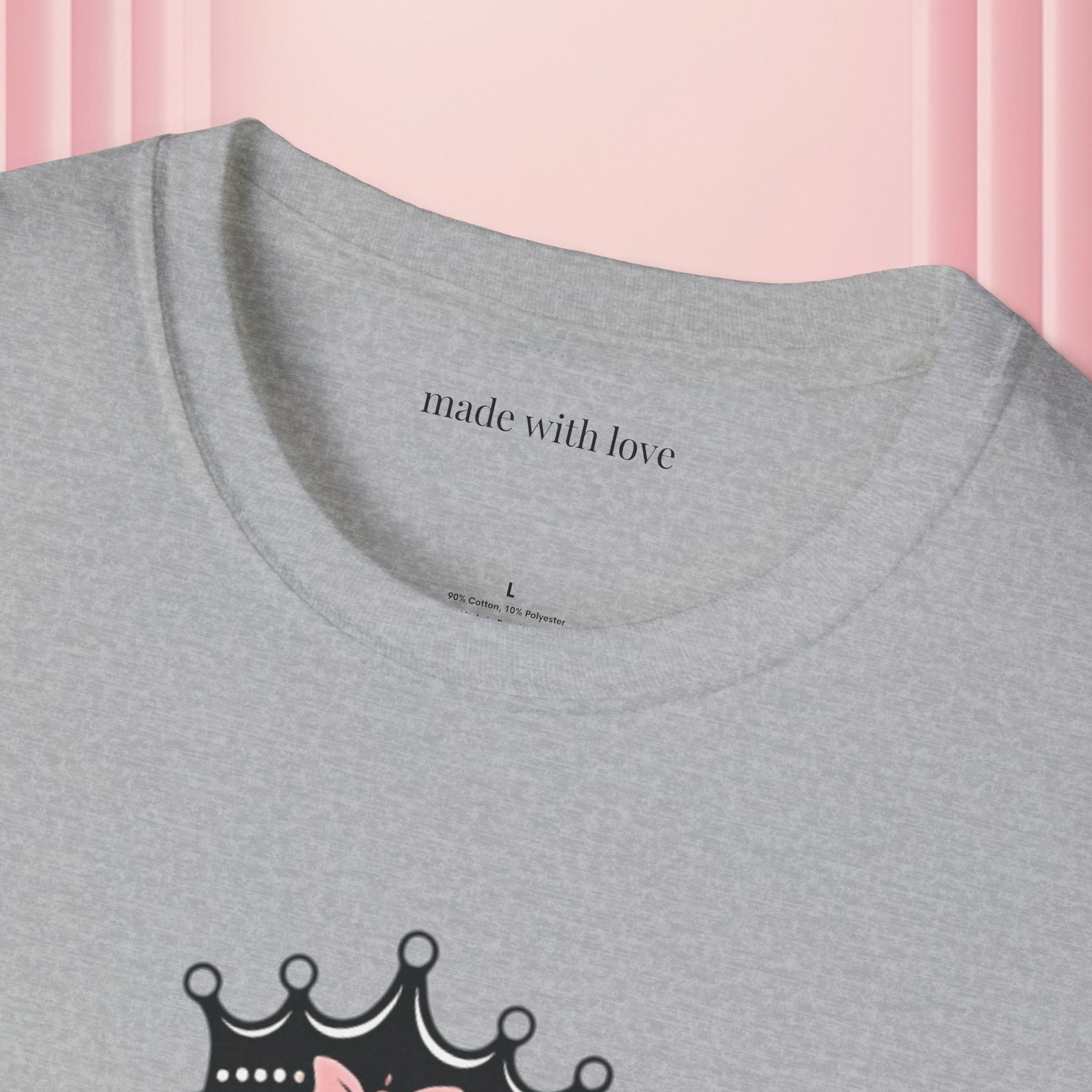 Soft Power Crest T‑Shirt — 'Milk & Lace' Feminine Crest Tee