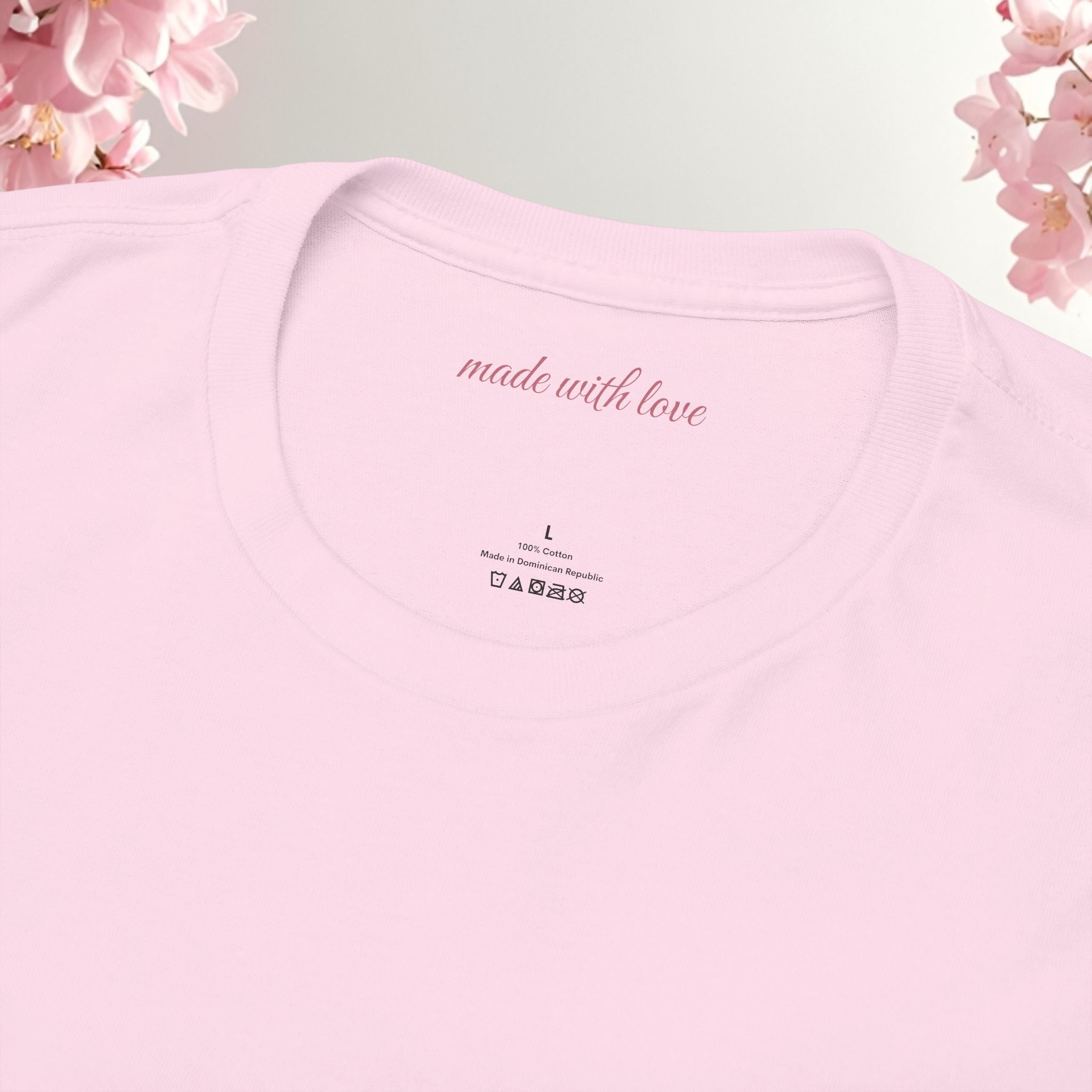 Pink Graphic Tee — Simple Minimalist Design