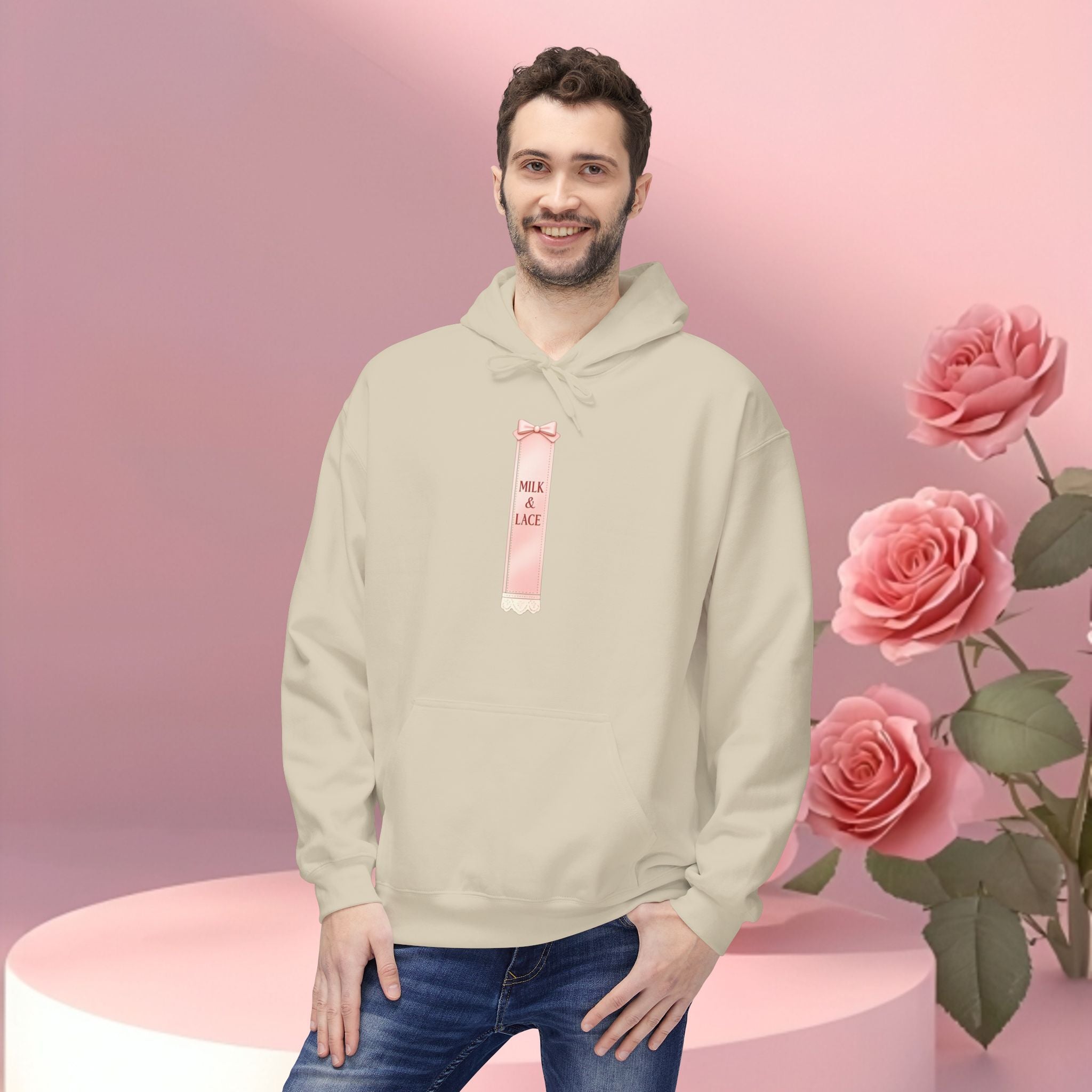 Pink Minimalist Feminine Hoodie
