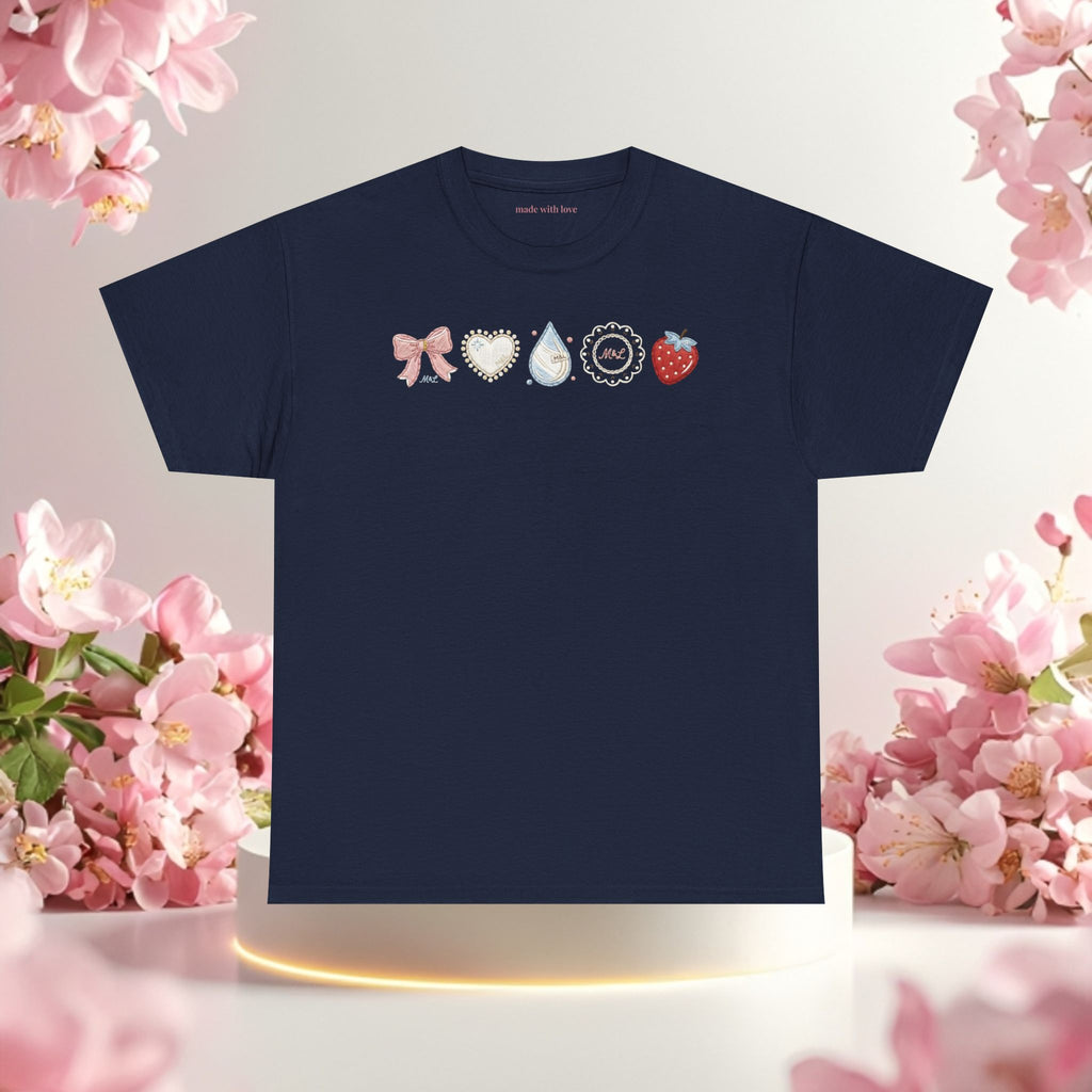 Pastel Cute Icons T-Shirt — Cute Pastel Icon Graphic Tee