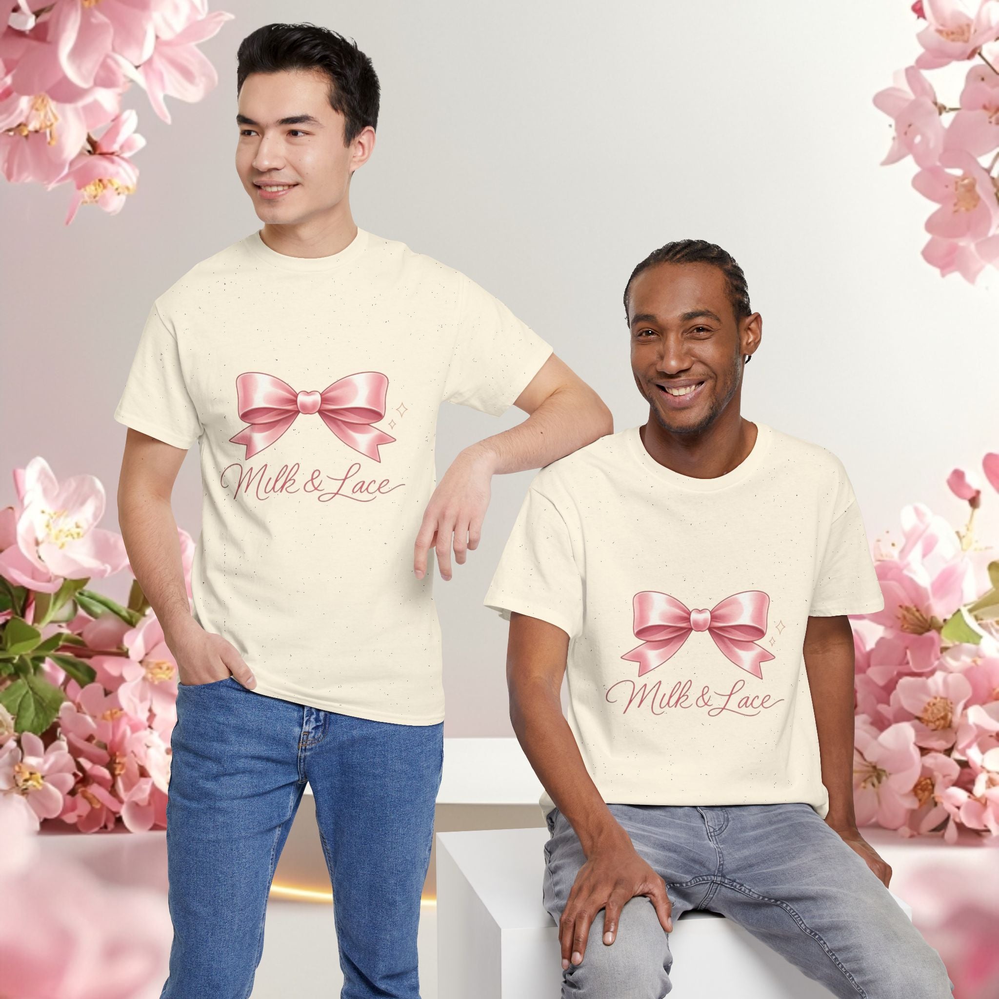 Pink Graphic Tee — Simple Minimalist Design