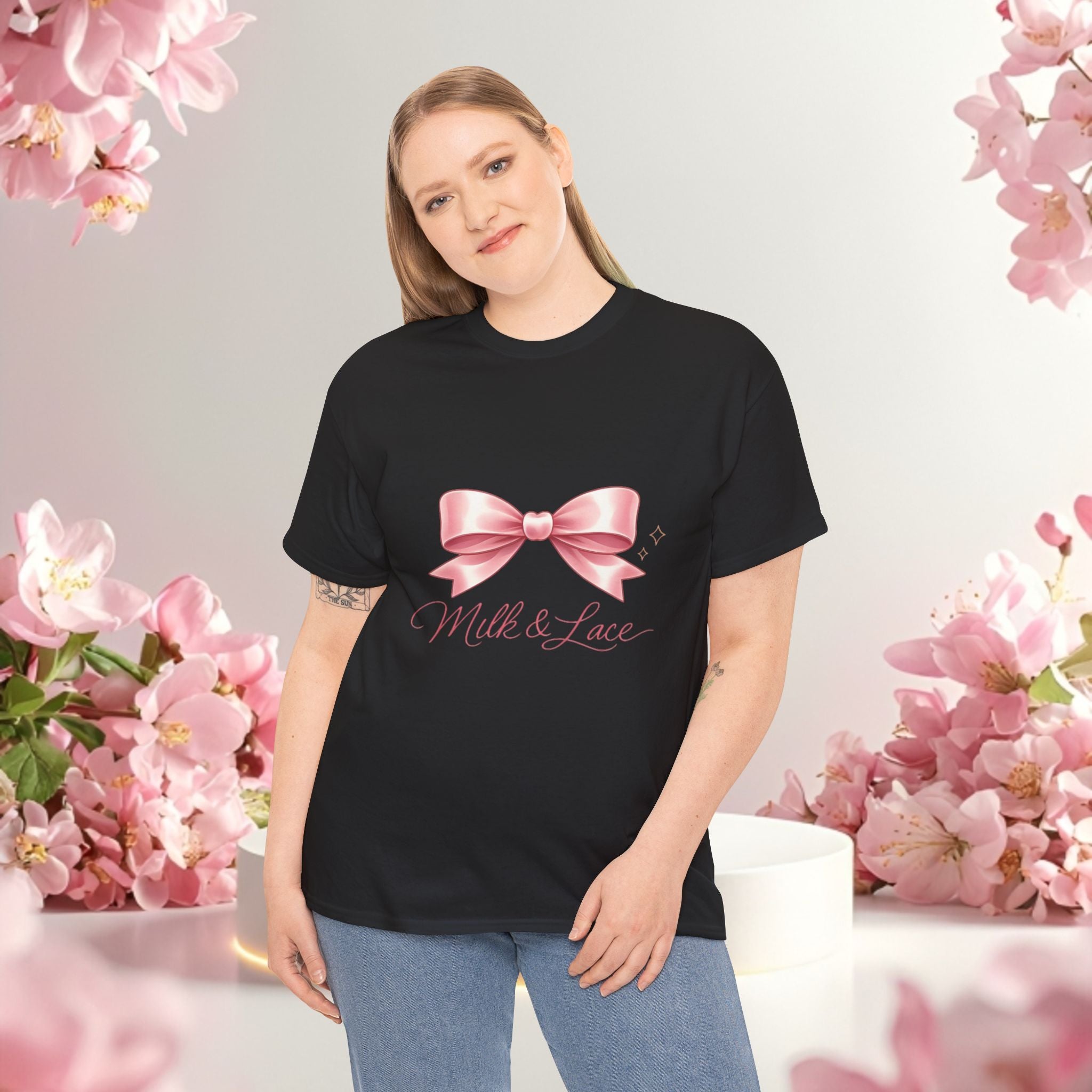 Pink Graphic Tee — Simple Minimalist Design