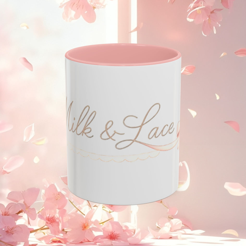 Charming Feminine Accent Coffee Mug — Soft, Elegant 11/15 oz