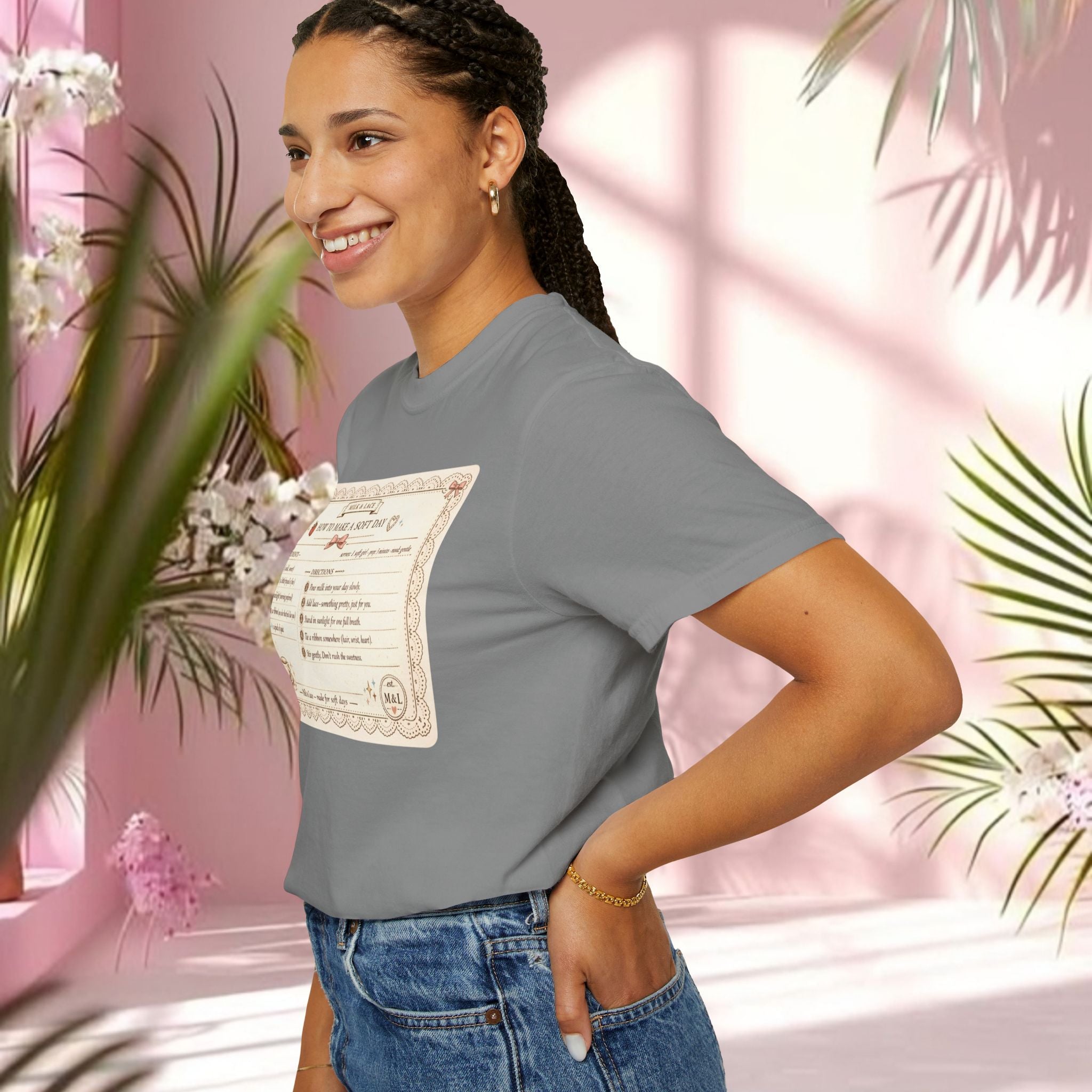 Vintage Tea-Recipe T-Shirt — "How to Make a Soft Day" Aesthetic Tee